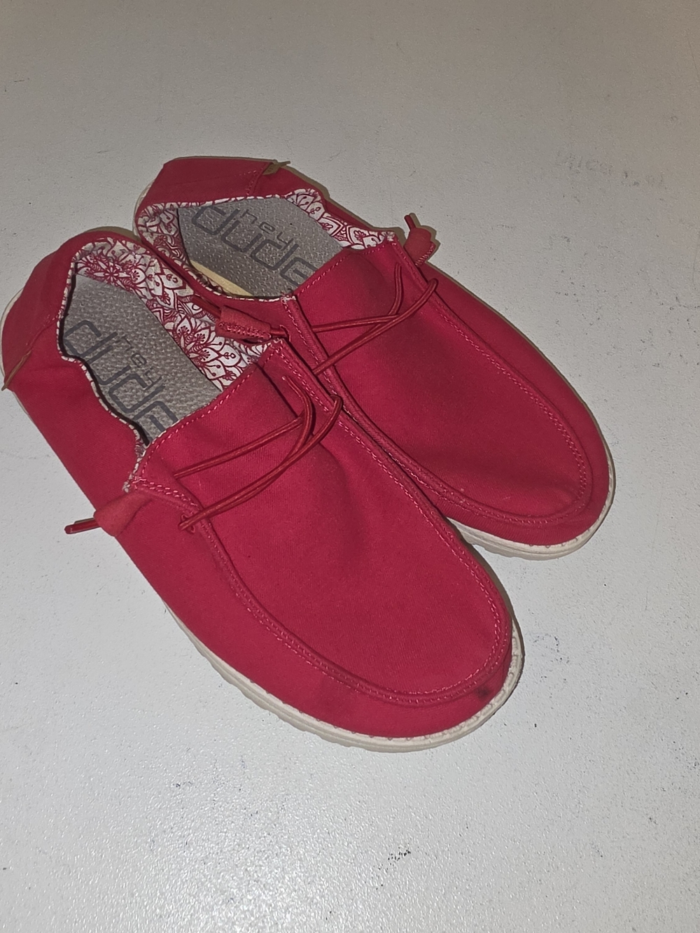 Casual Women's Red Slip-On Sneakers - Comfortable Everyday Style